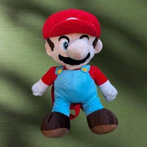 New NWT Nintendo Mario Plush Backpack 2023 Accessory Innovations 18 inch